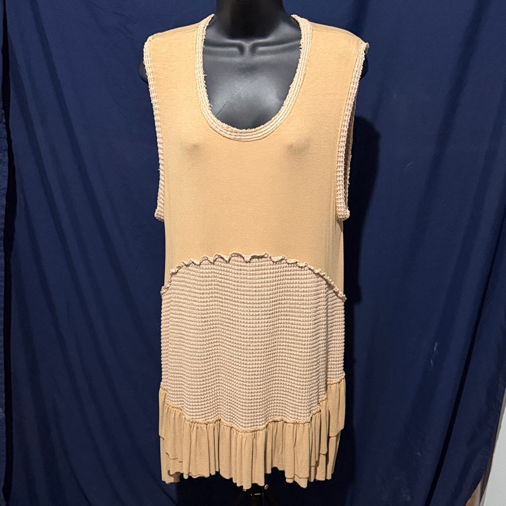 Tan Sleeveless Dress